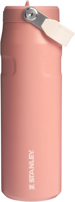 Stanley IceFlow Flip Straw 2.0 Bouteille d'eau de 710 ml | Paille intégrée avec une plus grande ouverture | Légère et résistante aux fuites | Acier inoxydable isotherme | Sans BPA | Craie