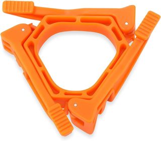 Alomejor Support de Réservoir de Gaz Pliant Support Stabilisateur en PC pour Réchaud à Gaz Stand Trépied de Cartouche pour Camping Trépied Etagère en Plein air