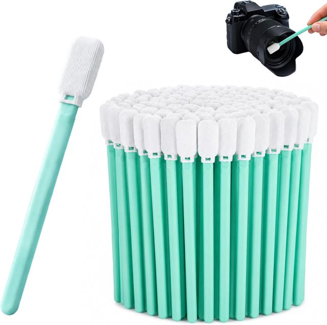 100 PCS Bâtonnets de Nettoyage en Mousse, Écouvillon en Mousse, Tampons sans Poussière pour Ordinateur, Imprimante, Tête d'impression, Appareil Photo, Lentille Optique et Équipements Électroniques