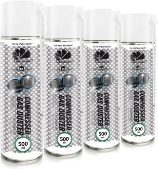 AABCOOLING Aspirateur pour Ordinateurs 4x500 ML Dépoussiérant en Spray Home&Office Nettoyage de l'équipement de Bureau K3, Préparation en Spray, Nettoyage des Ordinateurs, Vacuum Cleaner