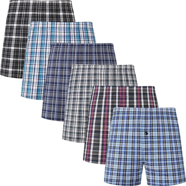 JupiterSecret Caleçons en Coton pour Hommes, Style Américain, Lot de 6/10 Pièces