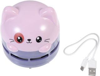 Mini Aspirateur de Bureau Nettoyage Miettes sans Fil Rentrée Scolaire, Abs
