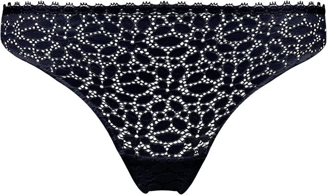 DIM Femme - Tanga Dentelle Florale x1 | Lingerie Invisible et Confortable | Détail Tulle