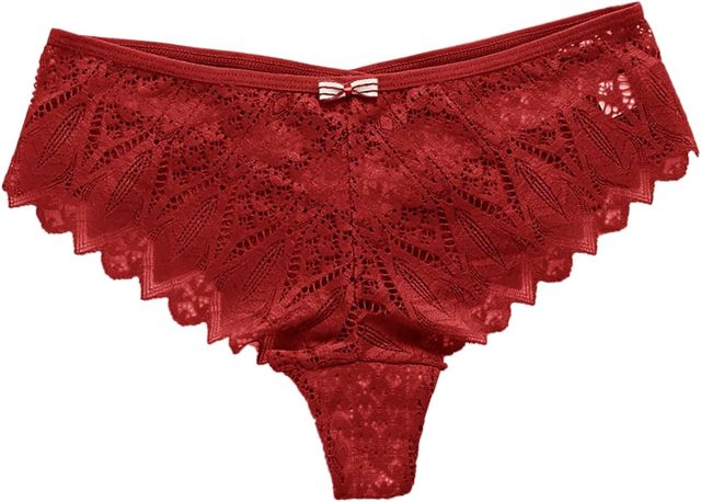 𝐁oxer Femme Lot Dim pour Les Femmes au Crochet Dentelle à Lacets évider sous-vêtements Culotte Femme Dim Coton