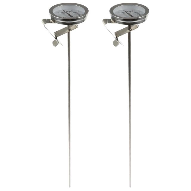 Thermomètre Cuisine à Grand Cadran, Lot de 2, Acier Inoxydable