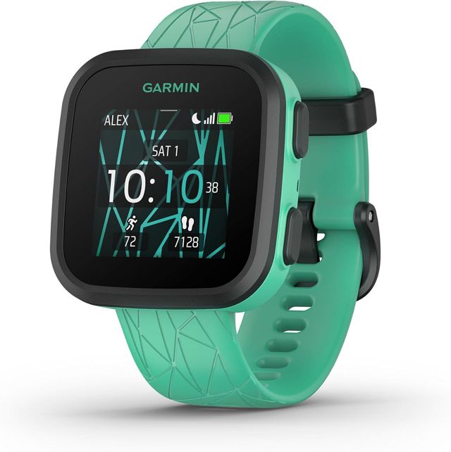 Garmin Bounce™, montre intelligente pour enfants, messagerie vocale et texte bidirectionnelle, suivi de l'emplacement, Green Burst