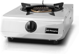 Orbegozo Fo 1700 - Cuisinière à gaz, couleur noire, acier inoxydable, pour butane ou propane, brûleur 4,3 kW