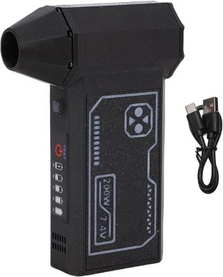Dépoussiéreur électrique 130 000 tr/min, ventilateur puissant, rechargeable, sans fil, 4000 mAh, pistolet soufflant, 3 vitesses, mini sans balais, 200 W, pour le nettoyage du