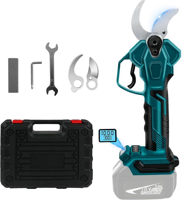 Sécateur électrique compatible avec Makita 18 V, ouverture 65 mm