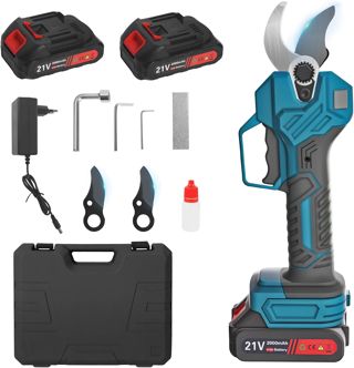 Sécateur Électrique Sans Fil 40mm Ciseaux à Batterie 21V 2000mAh