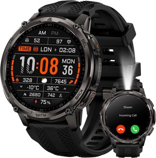 KOSPET Tank T4C GPS Montre Connectée Homme, Lampe Torche LED, Talkie-Walkie