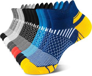 Niofind Chaussettes Basses Homme en Coton, 6 Paires, Rembourrées