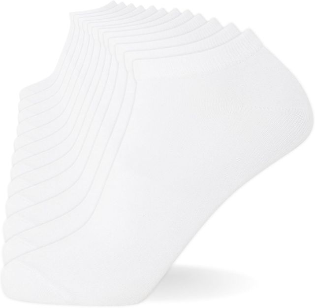 FM London Plain Trainer Socks Chaussettes d'entraînement (Lot de 12) Mixte