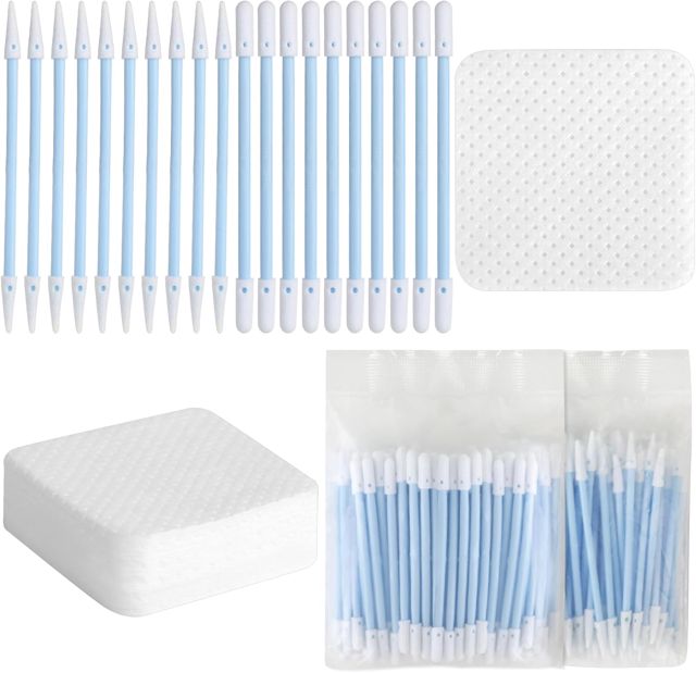 Lot de 250 tampons en mousse avec tampons de nettoyage, bâtons de nettoyage en mousse pour ordinateur, imprimante, lentilles optiques, appareils optiques