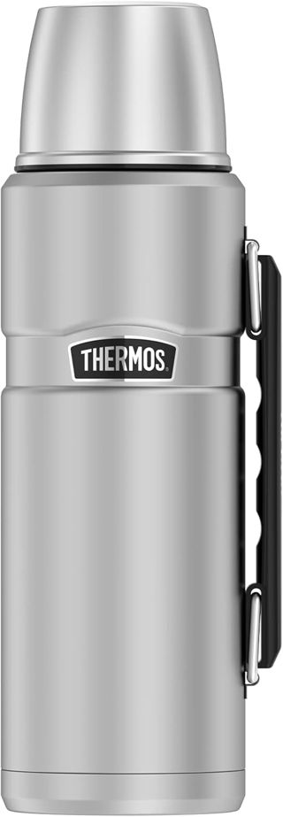 Très grand thermos flasque de 1,2 L en acier inoxydable, Acier inoxydable, acier inoxydable, 9,5x10,9x31,3 cm