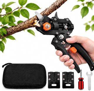 PIT66 Ciseaux de Jardinage 2 en 1 Kit de Taille avec Étui