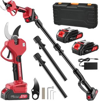 Sécateur Électrique Sans Fil 40mm avec SK7 Lame et 800W Moteur Sans Balais