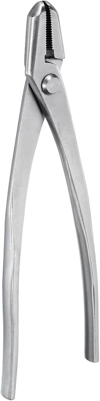QUARKZMAN Pinces à Jin Bonsaï 8,7 pouces 220mm Outil de Bonsaï Argent