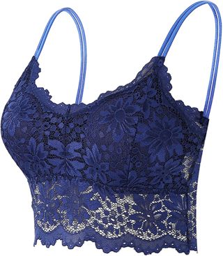 Soutien Gorge sans Armature Dentelle Femme Sexy- Lingerie Chic Et Élégants Couleur Unie Caraco Bustier sous-Vêtements Camisole pour Le Jogging Le Yoga Confortable Classiques Brassière