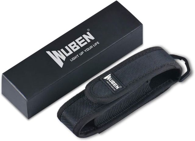 WUBEN L50 Lampe de poche LED Ultra Puissante, Rechargeable 1200 Lumens Étanche avec Fonction Mémoire Tactique Militaire Lampe Torche, 5 Modes, pour le camping, la randonnée, D'urgence