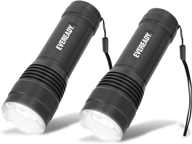 EVEREADY Energizer Lampe Torche LED (Lot de 2), Noire, Lampe de Poche Super