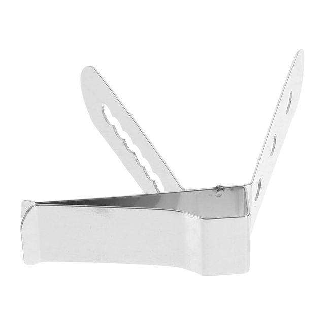 Amosfun Pince pour Thermomètre en Acier Inoxydable Argenté, Support Clip pour Thermomètre à Lait, Accessoire la Cuisine Résistant la Chaleur, Maintien Sécurisé pour Boissons Chaudes
