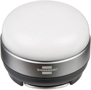 Brennenstuhl Lampe LED multifonctions OLI 0200 (lampe de camping/lampe de poche pour l'extérieur, 180lm, alimentée par piles) Gris/Noir
