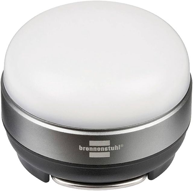Brennenstuhl Lampe LED multifonctions OLI 0200 (lampe de camping/lampe de poche pour l'extérieur, 180lm, alimentée par piles) Gris/Noir