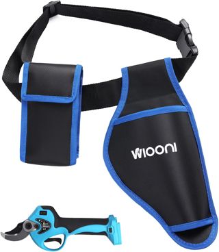 Fourreau pour Ciseaux Élagage Électriques, Étui pour Cisailles de Taille avec Sac de Batterie (Bleu)