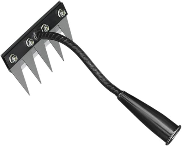Rateau de Désherbage Outils Jardinage, Râteau de Jardin en Métal Robuste, Râteau à Feuilles, Râteau à Pelouse, Outil de Désherbage de Jardin Outil de Désherbage des Mauvaises Herbe, 8 Dents