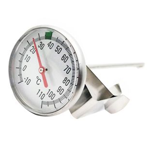 Cabilock 1 Set Thermomètre Précis à Sonde pour Lait, Café Cuisine en Acier Inoxydable avec Lectures Rapides