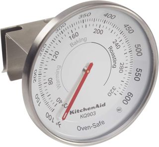 KitchenAid - Thermomètre Confiseur avec Pince pour Casserole, Acier Inoxydable, 40°C à 200°C KQ907G