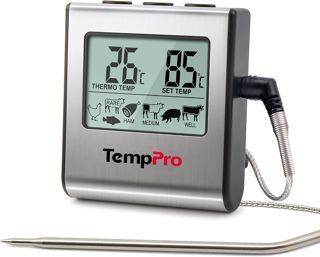 TempPro TP16S Thermomètre à viande avec double sonde en acier inoxydable