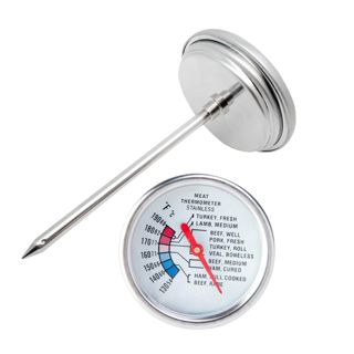 Cabilock Thermomètre à Viande à Aiguille en Acier Inoxydable, Mesure Rapide et Précise, pour Cuisson Barbecue Cuisine Maison