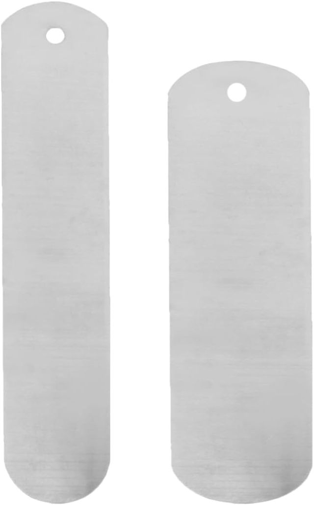 Planche à Chaussettes Gabarits Droits 2pcs en Métal Argenté Résistante à l'usure Fissures pour Chaussettes Faites Maison et Teinture DIY