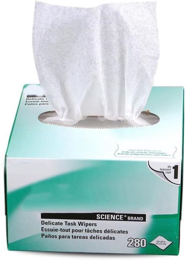 Lot de 280 lingettes de nettoyage à fibre optique anti-statique pour équipement de nettoyage