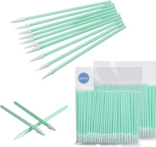 Lot de 100 cotons-tiges de nettoyage, pointes en mousse, tampons de nettoyage polyvalents, bâtonnets de nettoyage en mousse pour appareil photo, imprimante à jet d'encre, tête d'impression, équipement