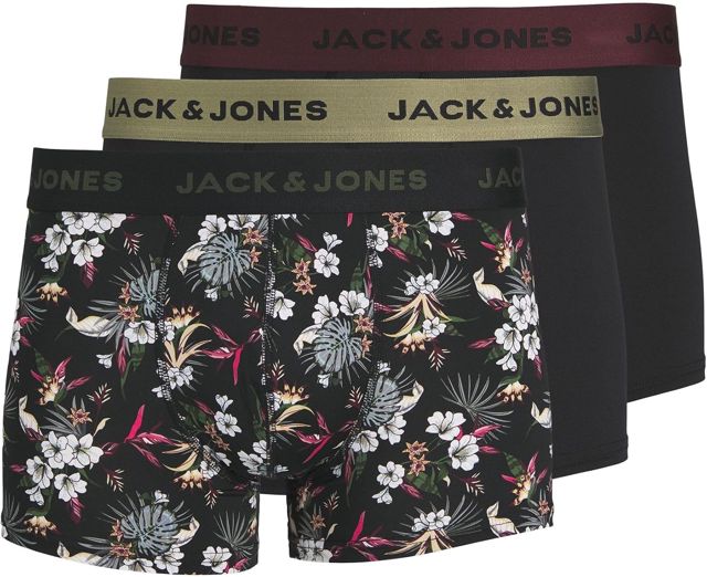 Jack & Jones Jactiger Microfiber Trunks Lot de 3 Caleçon Boxeur Homme