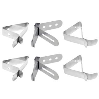 OSALADI Pinces Thermomètre Acier Inoxydable 304 Lot de 6 Clips pour Sonde de Tasse à Café Usage Barista et Cuisine