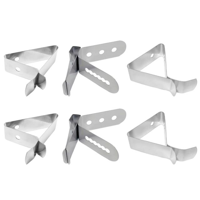 OSALADI Pinces Thermomètre Acier Inoxydable 304 Lot de 6 Clips pour Sonde de Tasse à Café Usage Barista et Cuisine