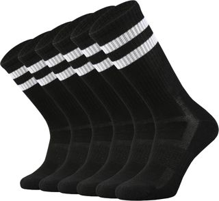 SOX TOWN Chaussettes pour Homme avec Coussin en Coton peigné Respirant et évacuant l'humidité