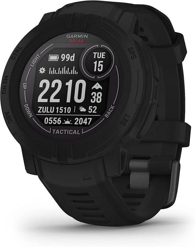 Garmin Instinct 2X Solar Tactical Edition, Montre GPS robuste, Noir, 50mm
