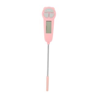 VICASKY Thermomètre alimentaire à lecture instantanée, thermomètre de cuisine pour cuisson et friture, rose, ABS et acier inoxydable, mesure de température, liquide et solide