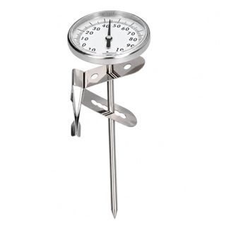 Thermomètre De Cuisine Pour la Cuisson, Thermomètre Alimentaire, Thermomètres à Lait Pour Cuire à la Vapeur, Thermomètres à Café Au Lait En Acier Inoxydable Pour Cuisine Restaurant
