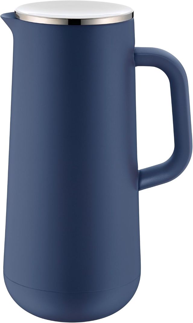Bouteille thermos WMF Impulse 1l, bouteille isotherme pour café ou thé, bouchon à vis, garde les boissons froides et chaudes pendant 24 heures, bouteille thermos pour café ou thé, blanc