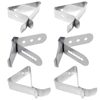 Alipis Support de Thermomètre Argentés en Acier Inoxydable 304 6pcs Clips de Sonde Portables et Anti-brûlure pour Café pour Ustensiles Cuisine