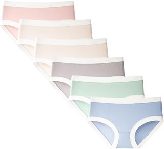 Dim 𝐁oxer Femme Les Pockets sous-vêtements pour Femmes, Bikini sans Couture, sous-vêtements à Absorption régulière Slip+Femme
