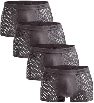 BOXR Underwear Boxers en Bambou - Lot de 4 - Doux comme de la Soie et Respirants (S-3XL)