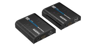 PremiumCord Extendeur KVM HDMI 4K avec USB 2.0 jusqu'à 120 m sur LAN, Over IP, Cat5/5e/6, UHD 4K 2160p 60 Hz, Full HD 1080p, 4:4:4, HDMI 2.0, HDCP 2.2, Boîtier en Aluminium Robuste