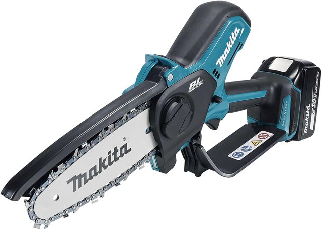 Makita DUC150RT Scie d'élagage sans balais 18 V Li-ion LXT 150 mm avec 1 batterie 5,0 Ah et chargeur